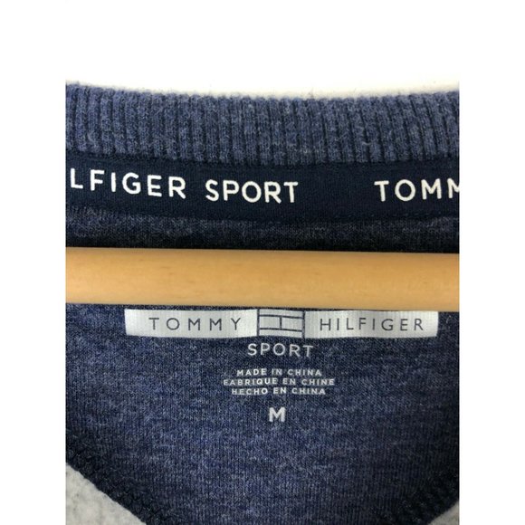 Tommy Hilfiger Sport Pullover Hoodie Sweater Blue - Picture 3 of 5